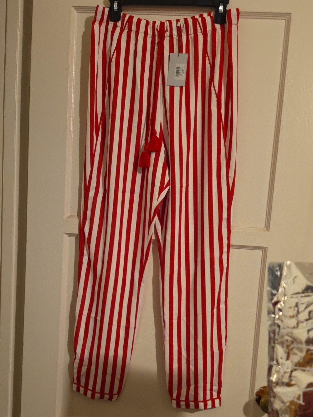 Negative Underwear Supreme Jogger Pant Amalfi Red White Stripe Medium NWT